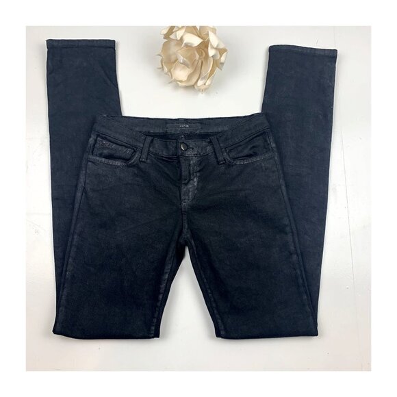 Joe's Jeans Cigarette Fit Jeans Distressed Black Wash Women's Size 26 - Picture 2 of 8